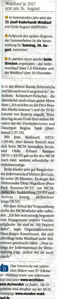 160822 WP-Bericht vom 22.August 2016 2